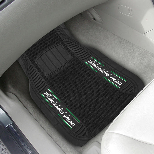 Marshall Thundering Herd 2 Piece Deluxe Car Mat Set - Marshall