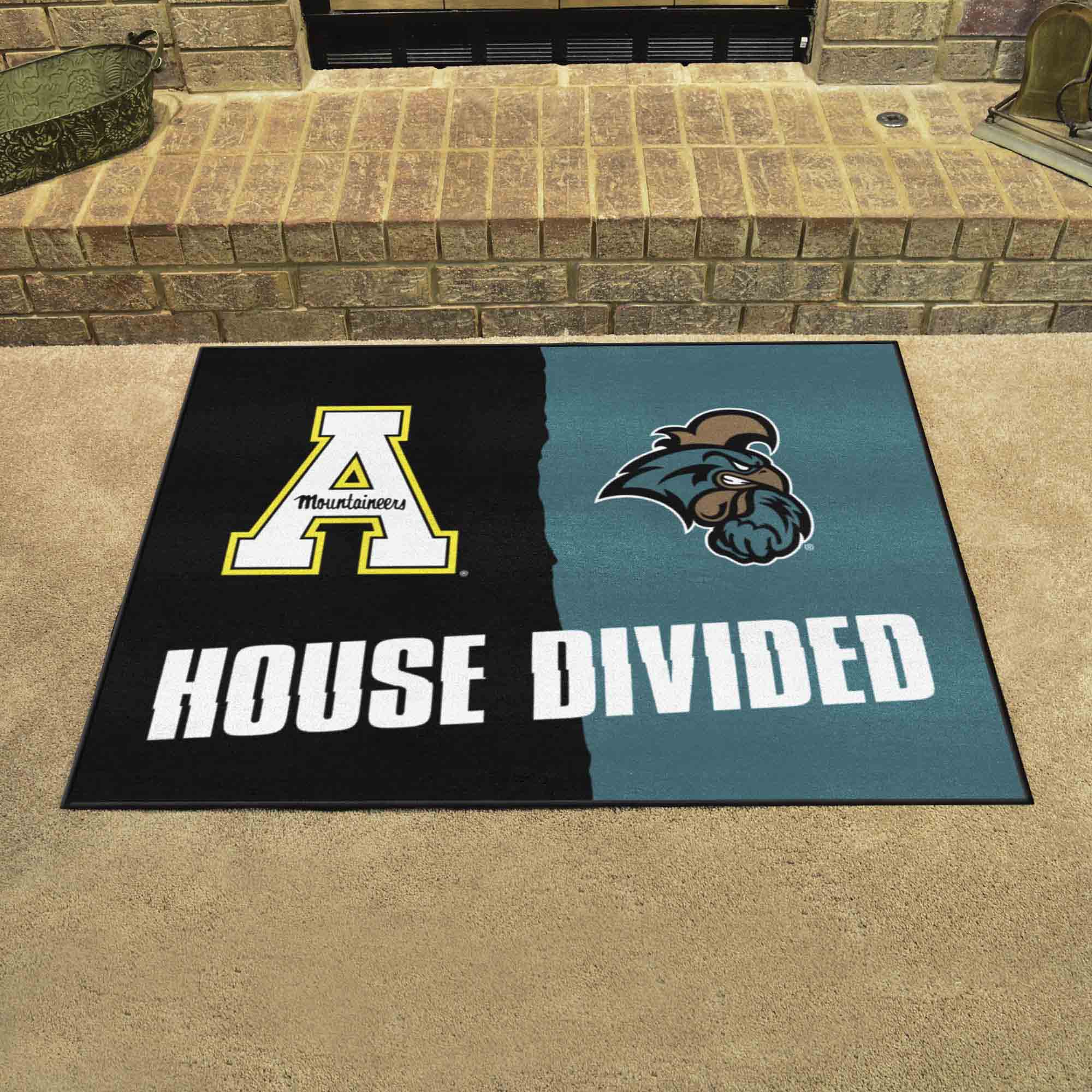 House Divided - Appalachian State / Coastal Carolina House Divided Rug - 34 in. x 42.5 in. - House Divided - Appalachian State / Coastal Carolina