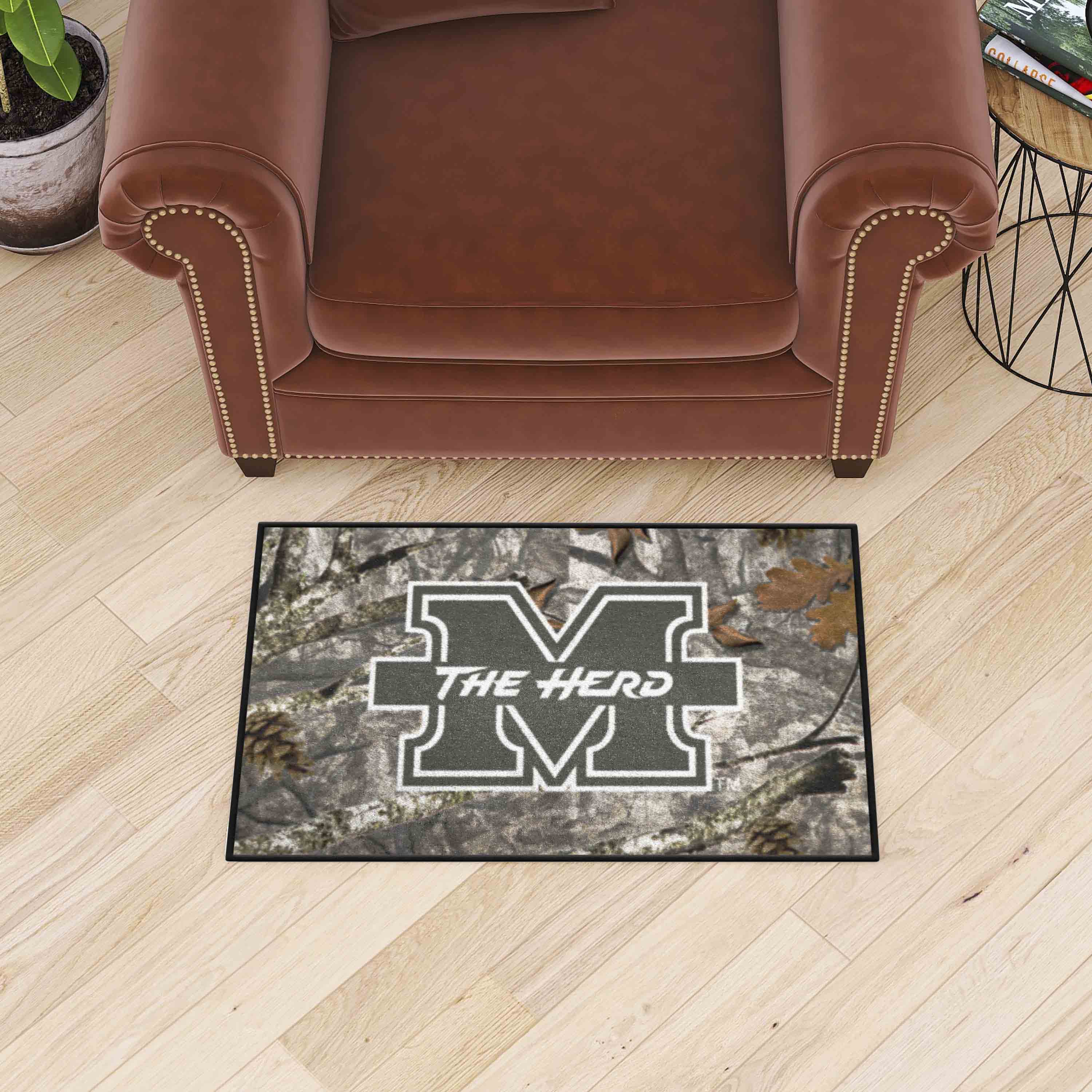 Marshall Thundering Herd Camo Starter Mat Accent Rug - 19in. x 30in. - Marshall