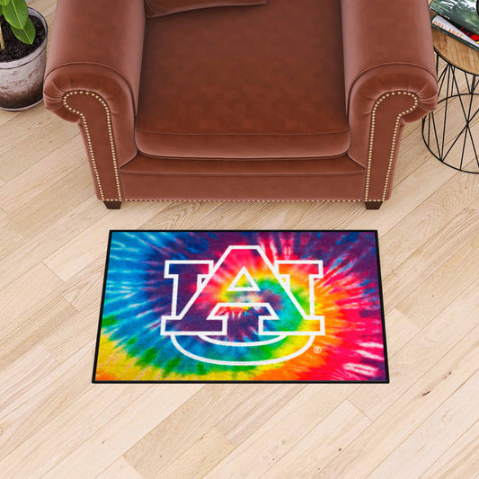 Auburn Tigers Tie Dye Starter Mat Accent Rug - 19in. x 30in. - Auburn