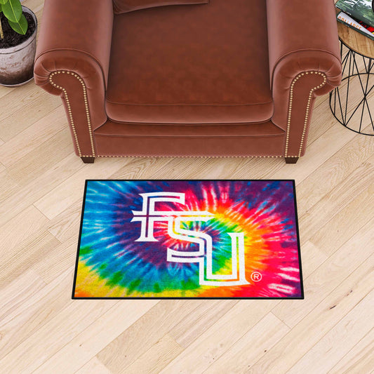 Florida State Seminoles Tie Dye Starter Mat Accent Rug - 19in. x 30in. - Florida State