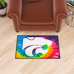 Kansas State Wildcats Tie Dye Starter Mat Accent Rug - 19in. x 30in. - Kansas State