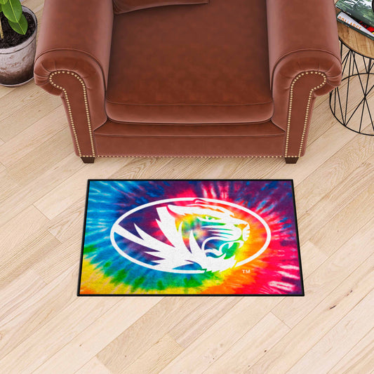 Missouri Tigers Tie Dye Starter Mat Accent Rug - 19in. x 30in. - Missouri