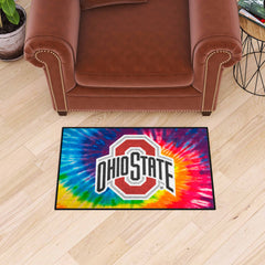 Ohio State Buckeyes Tie Dye Starter Mat Accent Rug - 19in. x 30in. - Ohio State