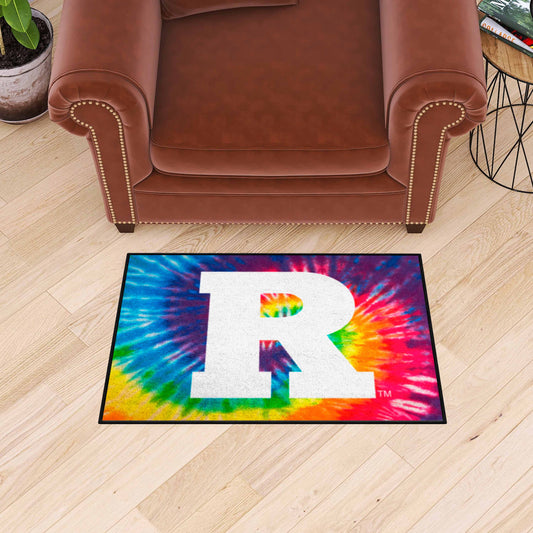 Rutgers Scarlett Knights Tie Dye Starter Mat Accent Rug - 19in. x 30in. - Rutgers