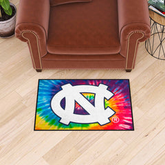 North Carolina Tar Heels Tie Dye Starter Mat Accent Rug - 19in. x 30in. - North Carolina