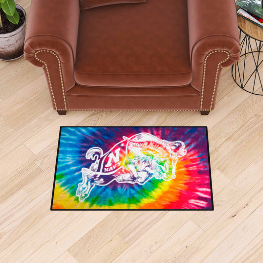Naval Academy Midshipmen Tie Dye Starter Mat Accent Rug - 19in. x 30in. - Naval Academy