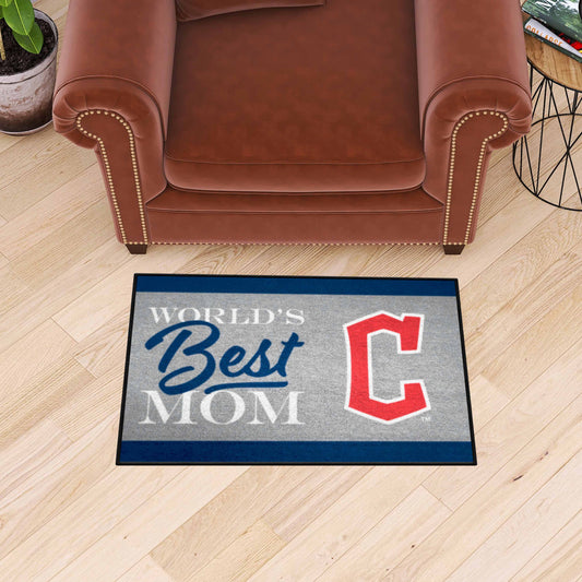 Cleveland Guardians World's Best Mom Starter Mat Accent Rug - 19in. x 30in. - Cleveland Guardians
