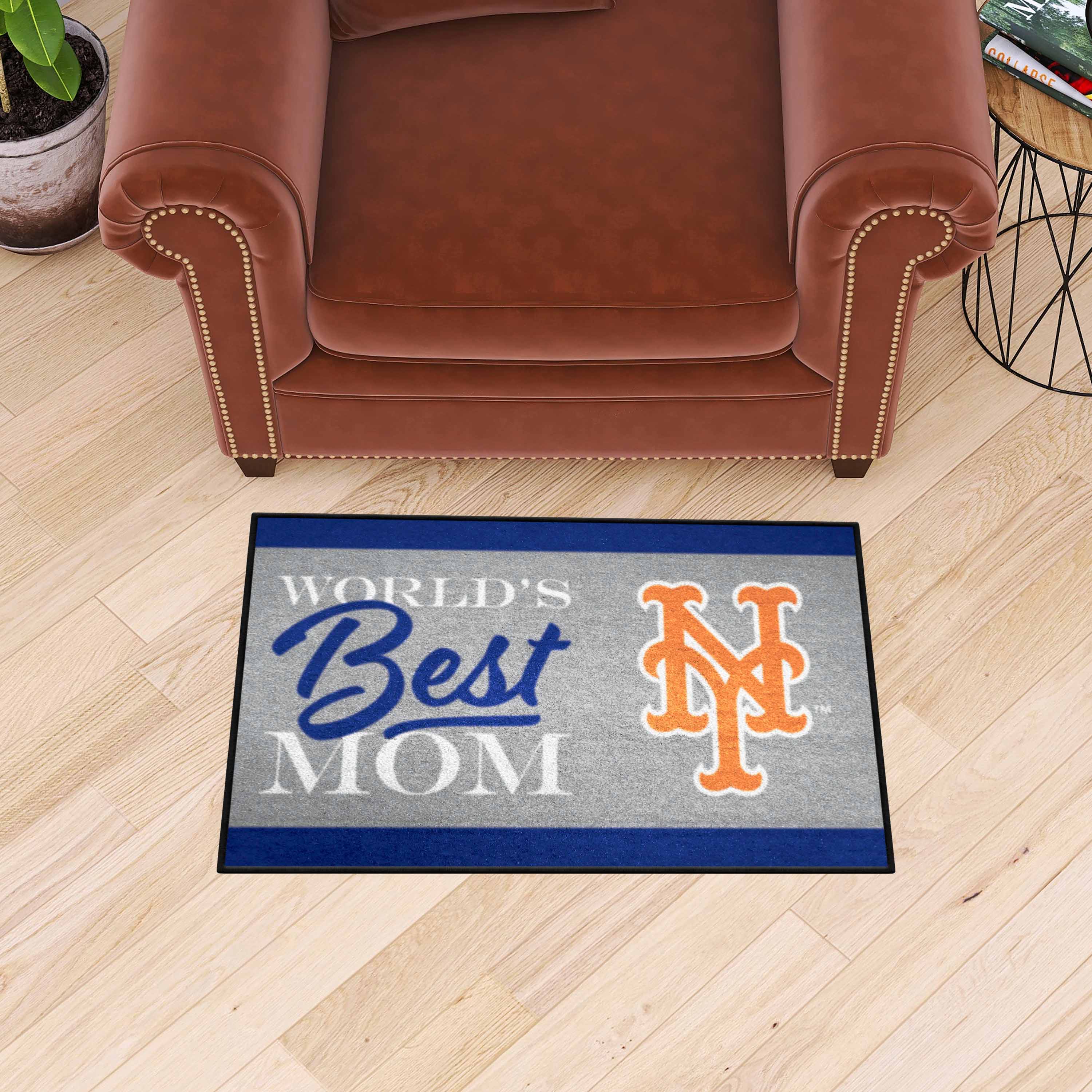 New York Mets World's Best Mom Starter Mat Accent Rug - 19in. x 30in. - New York Mets