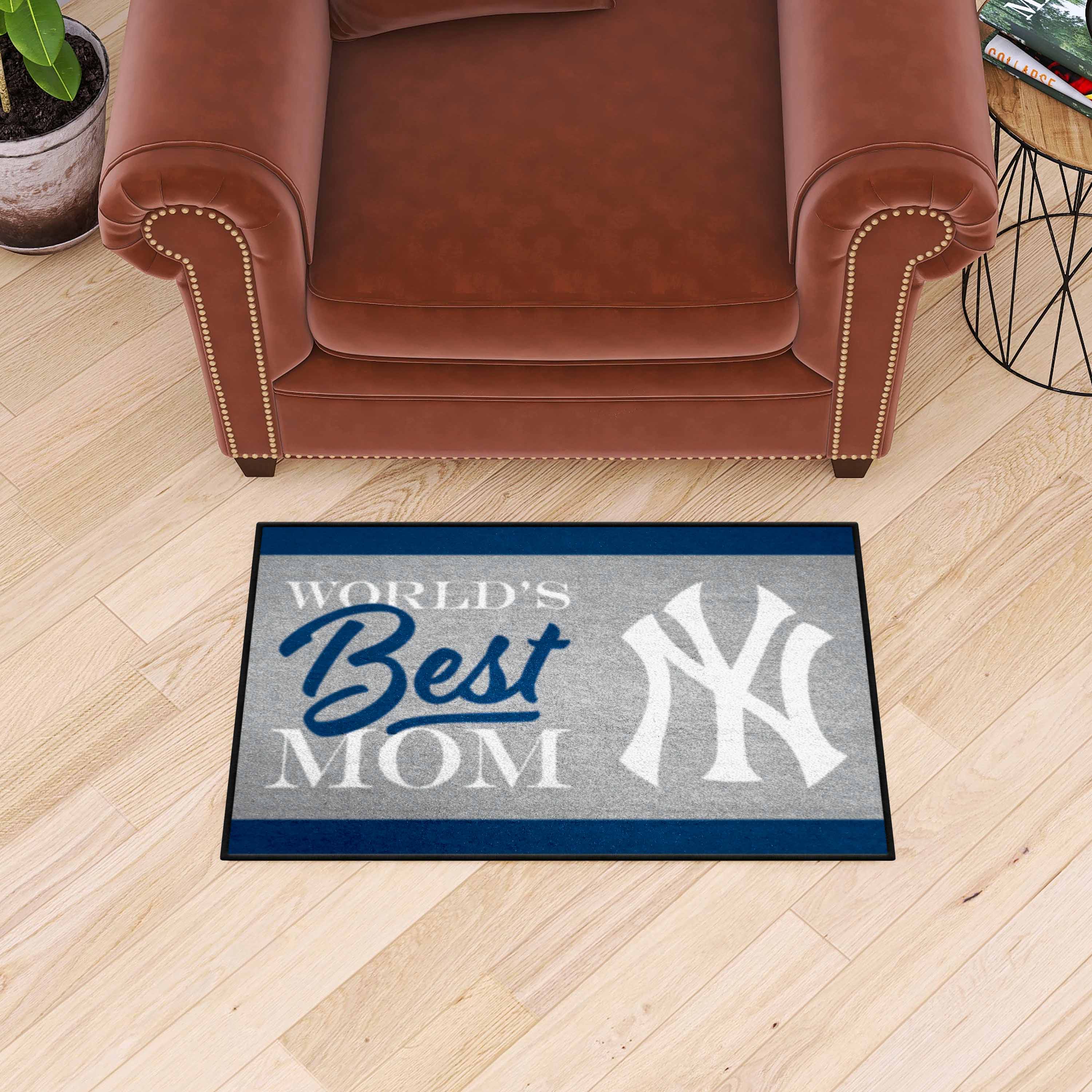 New York Yankees World's Best Mom Starter Mat Accent Rug - 19in. x 30in. - New York Yankees