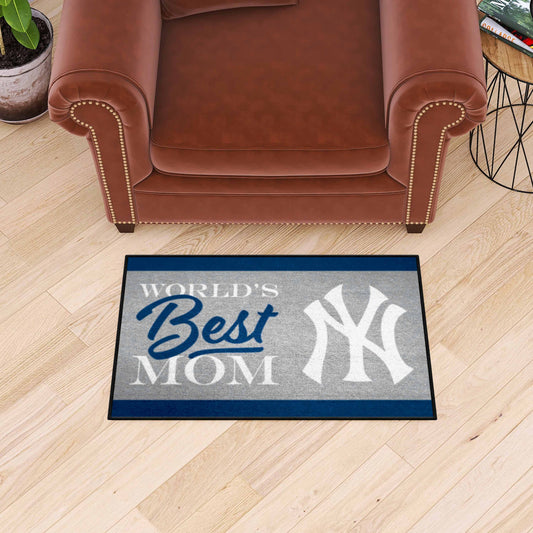 New York Yankees World's Best Mom Starter Mat Accent Rug - 19in. x 30in. - New York Yankees
