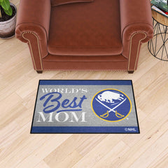 Buffalo Sabres World's Best Mom Starter Mat Accent Rug - 19in. x 30in. - Buffalo Sabres