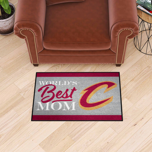 Cleveland Cavaliers World's Best Mom Starter Mat Accent Rug - 19in. x 30in. - Cleveland Cavaliers