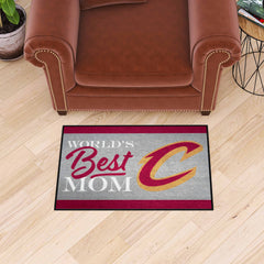Cleveland Cavaliers World's Best Mom Starter Mat Accent Rug - 19in. x 30in. - Cleveland Cavaliers
