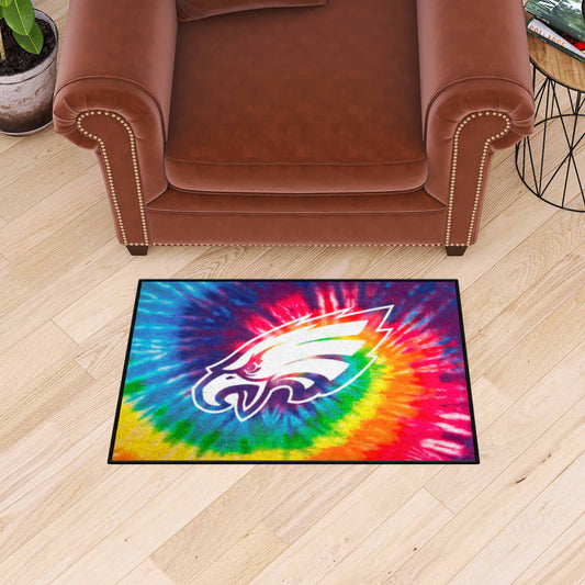 Philadelphia Eagles Tie Dye Starter Mat Accent Rug - 19in. x 30in. - Philadelphia Eagles