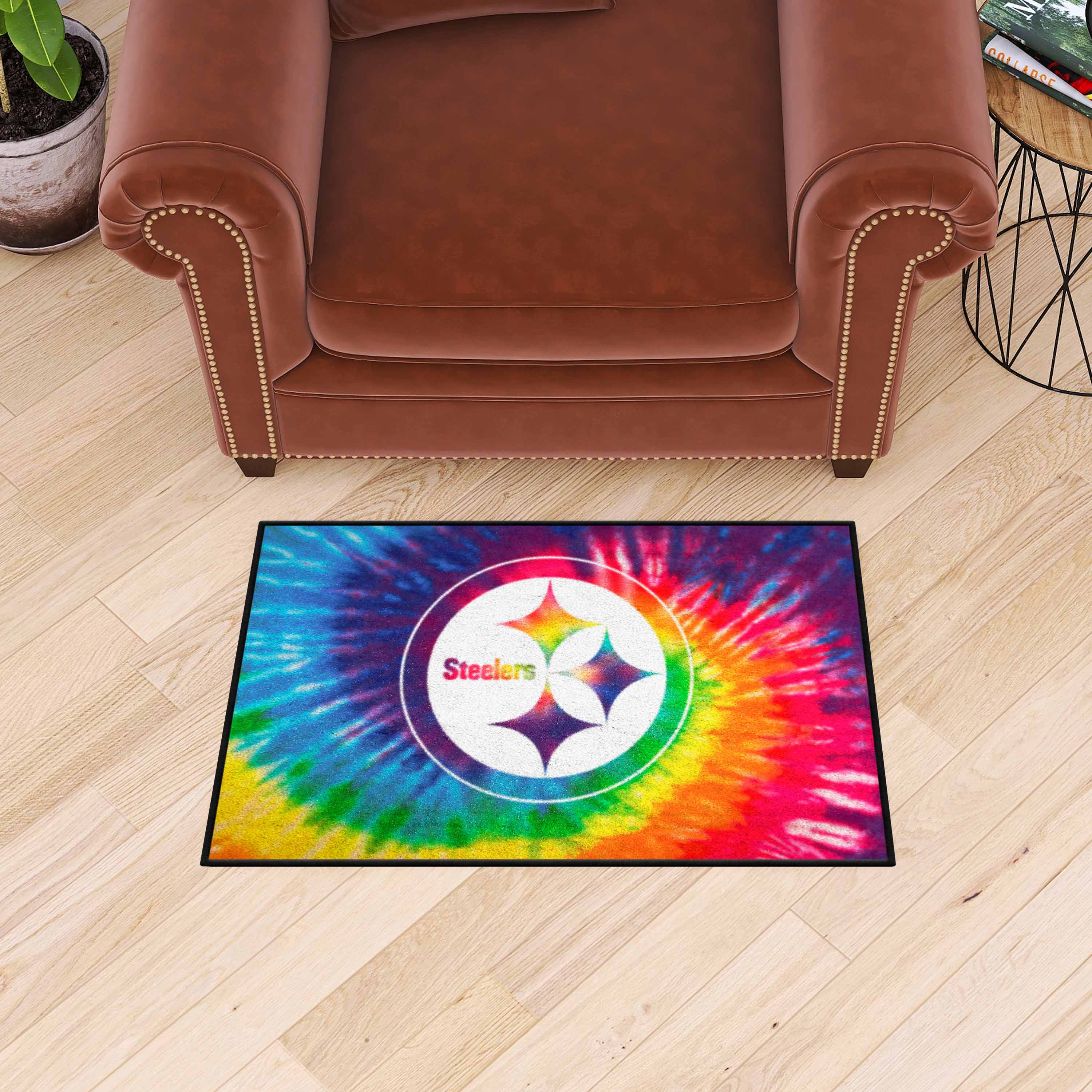 Pittsburgh Steelers Tie Dye Starter Mat Accent Rug - 19in. x 30in. - Pittsburgh Steelers