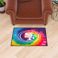 San Francisco 49ers Tie Dye Starter Mat Accent Rug - 19in. x 30in. - San Francisco 49ers