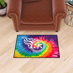 Tennessee Titans Tie Dye Starter Mat Accent Rug - 19in. x 30in.