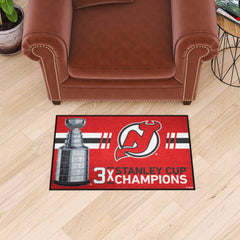 New Jersey Devils Dynasty Starter Mat Accent Rug - 19in. x 30in. - New Jersey Devils