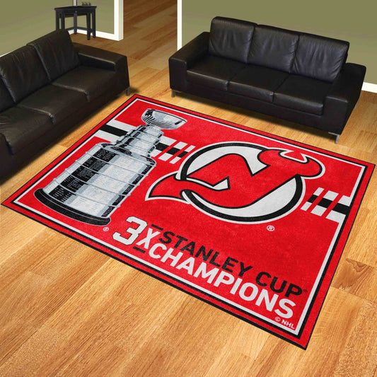 New Jersey Devils Dynasty 8ft. x 10ft. Plush Area Rug - New Jersey Devils