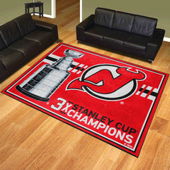 New Jersey Devils Dynasty 8ft. x 10ft. Plush Area Rug - New Jersey Devils