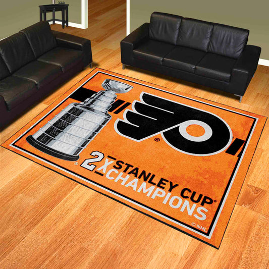 Philadelphia Flyers Dynasty 8ft. x 10ft. Plush Area Rug - Philadelphia Flyers