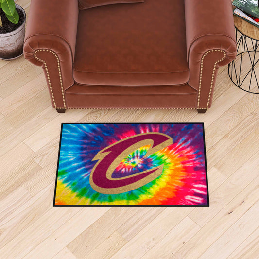 Cleveland Cavaliers Tie Dye Starter Mat Accent Rug - 19in. x 30in. - Cleveland Cavaliers