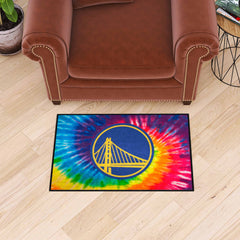 Golden State Warriors Tie Dye Starter Mat Accent Rug - 19in. x 30in. - Golden State Warriors