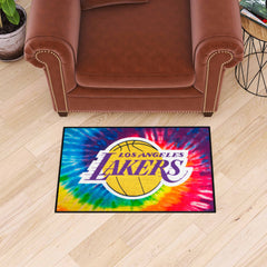 Los Angeles Lakers Tie Dye Starter Mat Accent Rug - 19in. x 30in. - Los Angeles Lakers