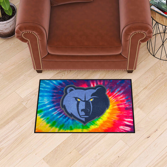 Memphis Grizzlies Tie Dye Starter Mat Accent Rug - 19in. x 30in. - Memphis Grizzlies