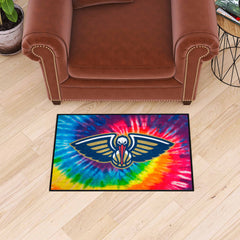 New Orleans Pelicans Tie Dye Starter Mat Accent Rug - 19in. x 30in. - New Orleans Pelicans