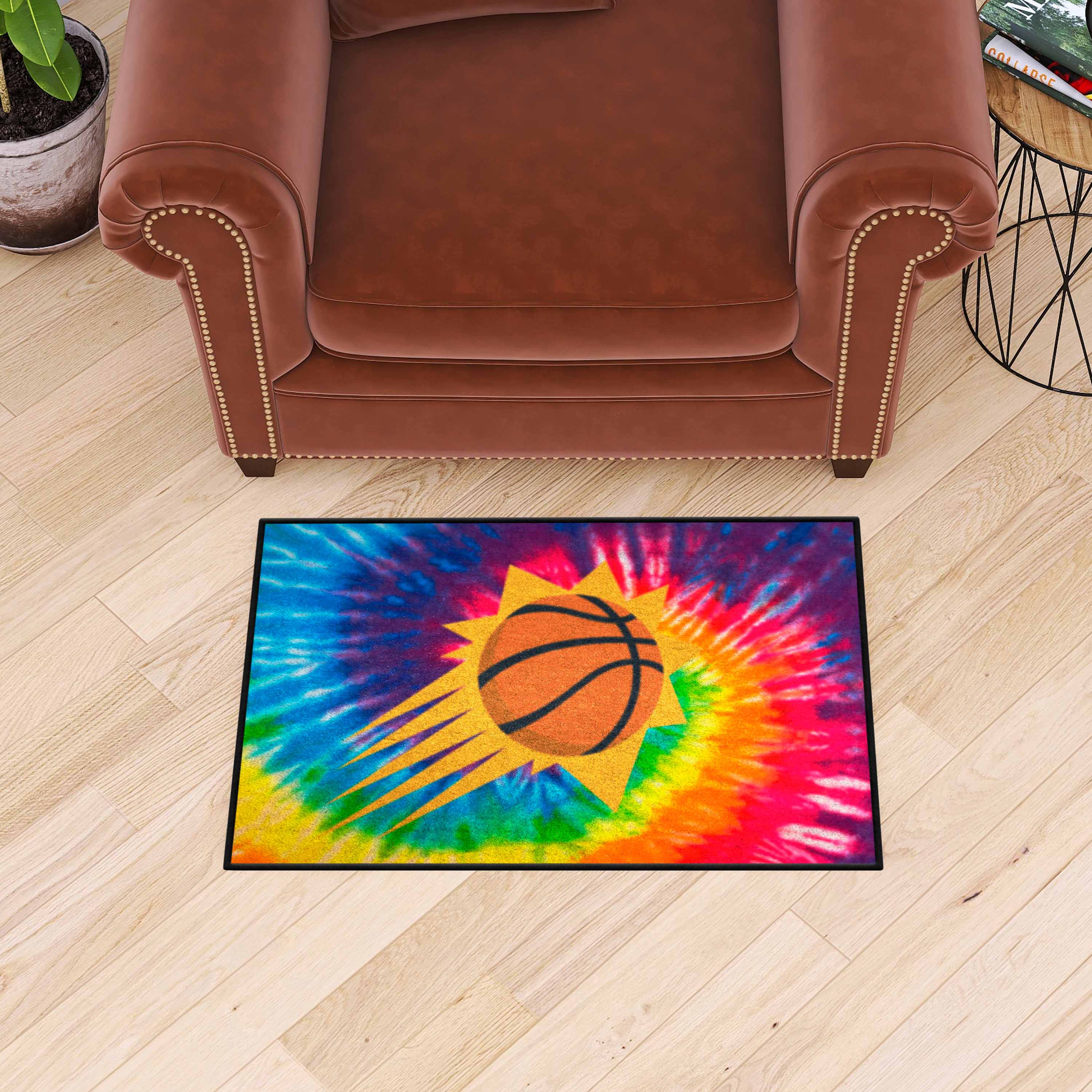 Phoenix Suns Tie Dye Starter Mat Accent Rug - 19in. x 30in. - Phoenix Suns