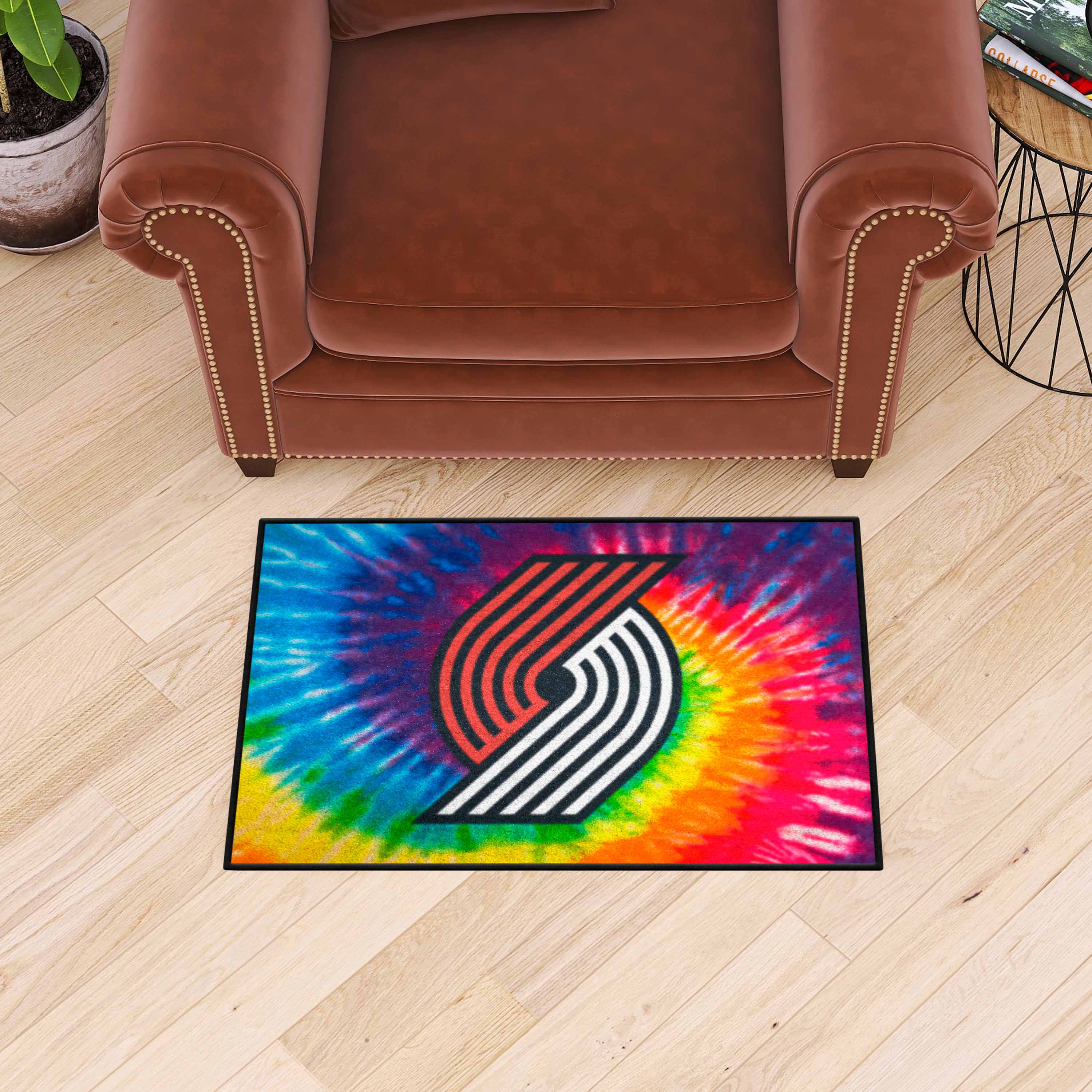 Portland Trail Blazers Tie Dye Starter Mat Accent Rug - 19in. x 30in. - Portland Trail Blazers