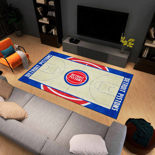 Detroit Pistons 6 ft. x 10 ft. Plush Area Rug - Detroit Pistons