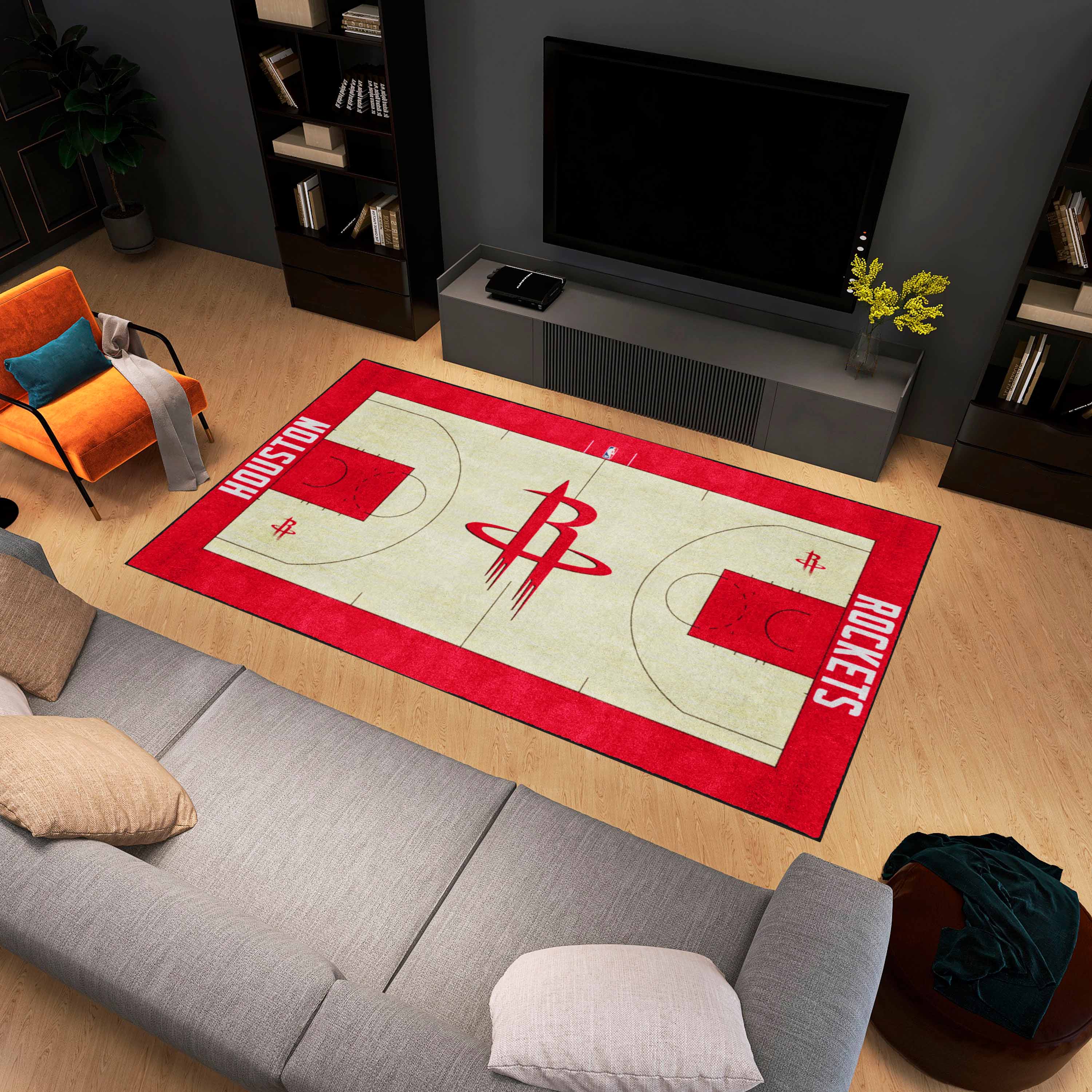 Houston Rockets 6 ft. x 10 ft. Plush Area Rug - Houston Rockets