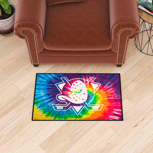 Anaheim Ducks Tie Dye Starter Mat Accent Rug - 19in. x 30in. - Anaheim Ducks