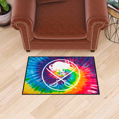 Buffalo Sabres Tie Dye Starter Mat Accent Rug - 19in. x 30in. - Buffalo Sabres