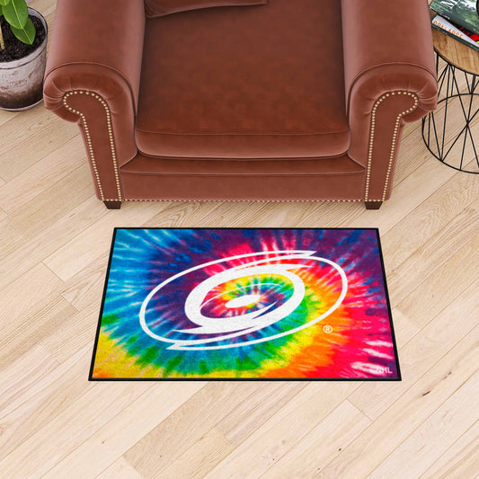 Carolina Hurricanes Tie Dye Starter Mat Accent Rug - 19in. x 30in. - Carolina Hurricanes