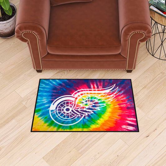 Detroit Red Wings Tie Dye Starter Mat Accent Rug - 19in. x 30in. - Detroit Red Wings