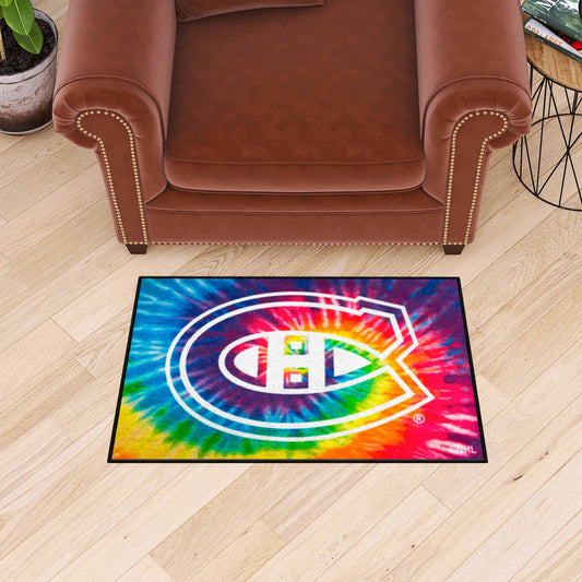 Montreal Canadiens Tie Dye Starter Mat Accent Rug - 19in. x 30in. - Montreal Canadiens