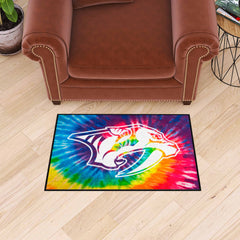 Nashville Predators Tie Dye Starter Mat Accent Rug - 19in. x 30in. - Nashville Predators