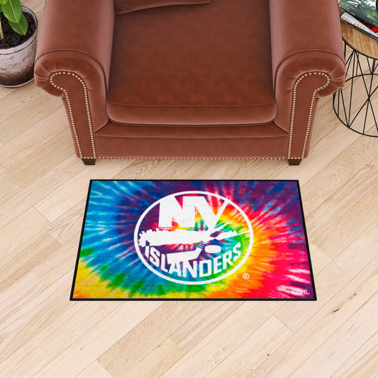 New York Islanders Tie Dye Starter Mat Accent Rug - 19in. x 30in. - New York Islanders