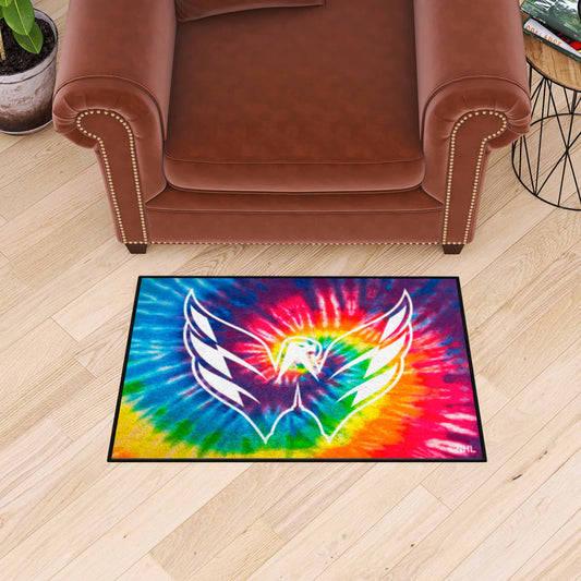 Washington Capitals Tie Dye Starter Mat Accent Rug - 19in. x 30in.
