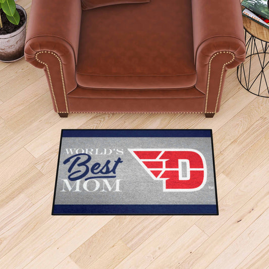 Dayton Flyers World's Best Mom Starter Mat Accent Rug - 19in. x 30in. - Dayton