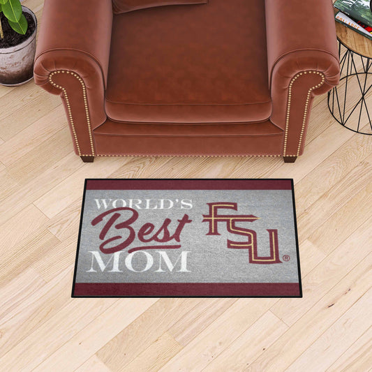 Florida State Seminoles World's Best Mom Starter Mat Accent Rug - 19in. x 30in. - Florida State