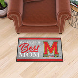 Maryland Terrapins World's Best Mom Starter Mat Accent Rug - 19in. x 30in. - Maryland