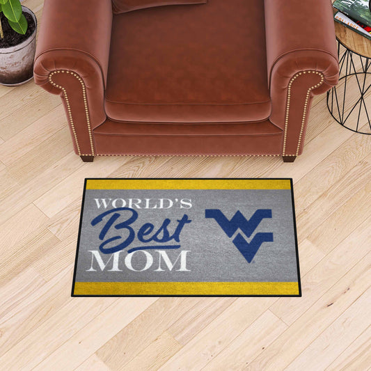 West Virginia Mountaineers World's Best Mom Starter Mat Accent Rug - 19in. x 30in.