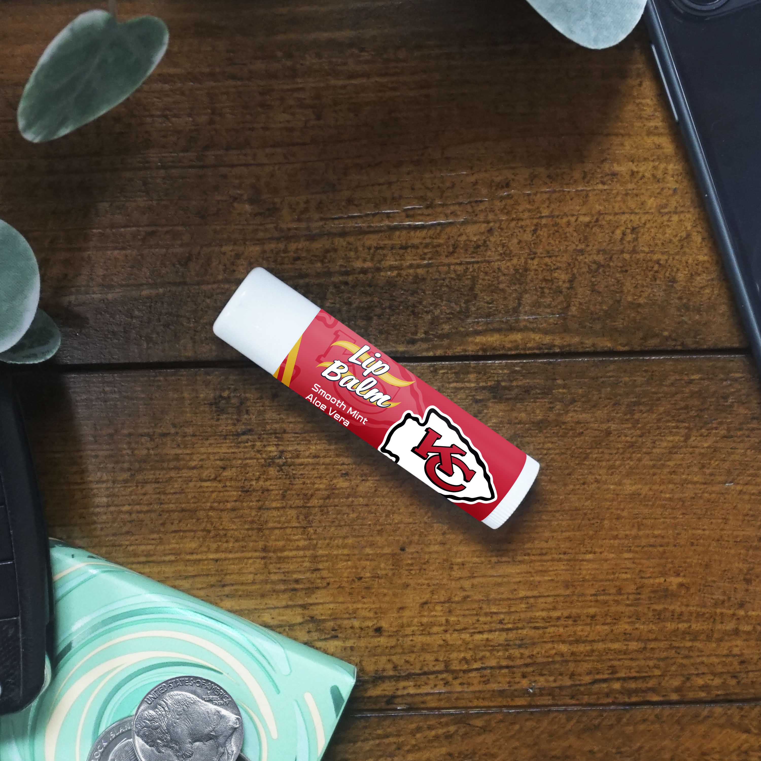 Kansas City Chiefs Smooth Mint SPF 15 Lip Balm - Kansas City Chiefs