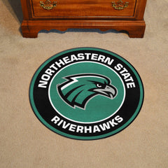 Northeastern State Riverhawks Roundel Rug - 27in. Diameter - Northeastern State