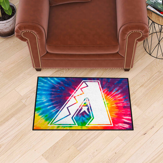 Arizona Diamondbacks Tie Dye Starter Mat Accent Rug - 19in. x 30in. - Arizona Diamondbacks
